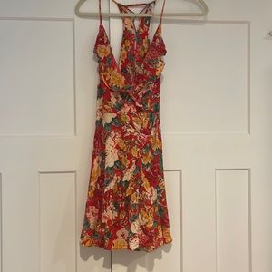 Floral wrap dress
